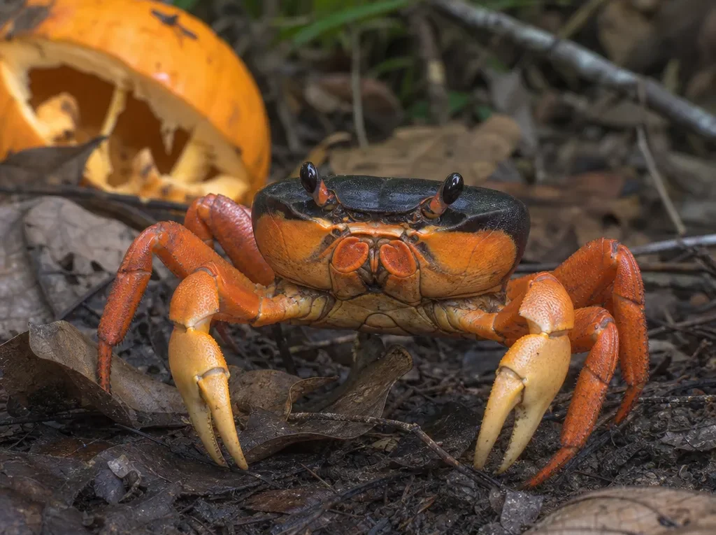 Krab halloweenowy - Gecarcinus quadratus - krab lądowy