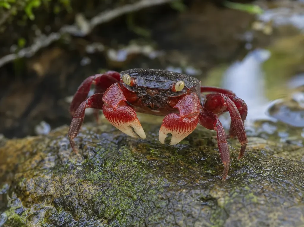 Krab wampir - Geosesarma dennerle - krab słodkowodny