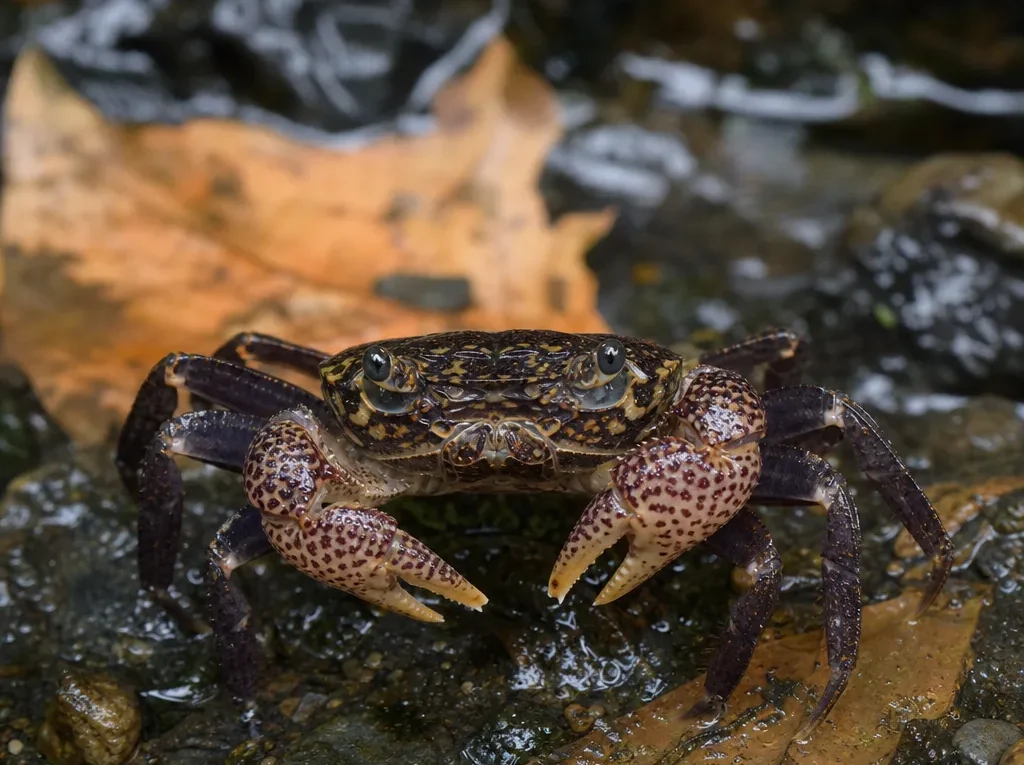 Krab pantera - Parathelphusa pantherina - krab słodkowodny