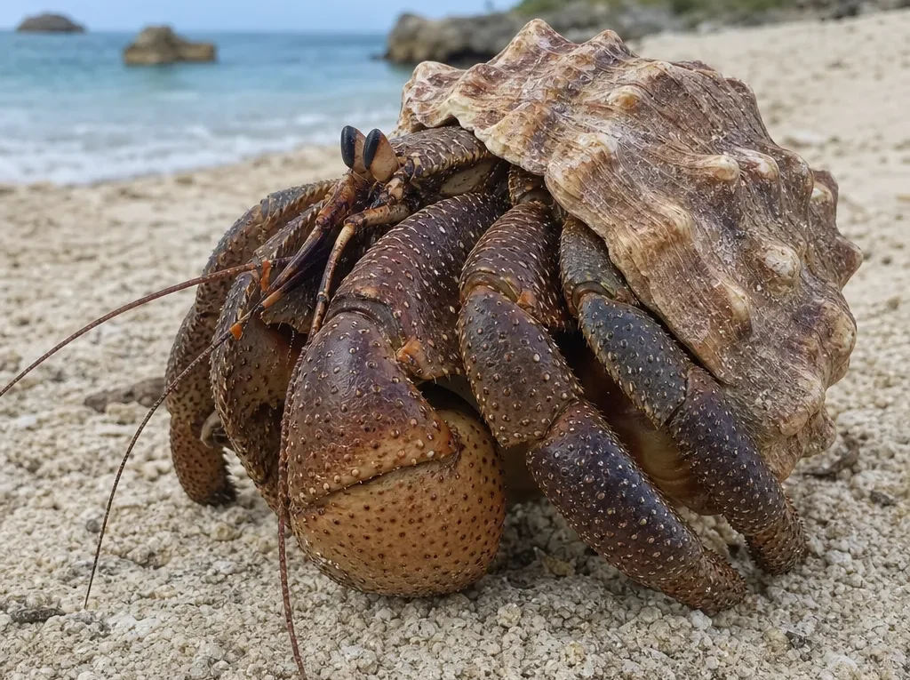 Krab pustelnik olbrzymi - Petrochirus diogenes - krab pustelnik