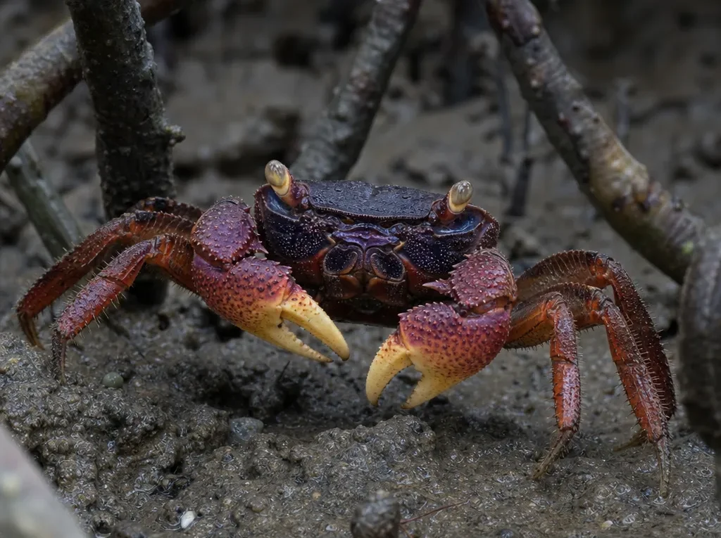 Krab granatowy mangrowy – Sesarma mederi